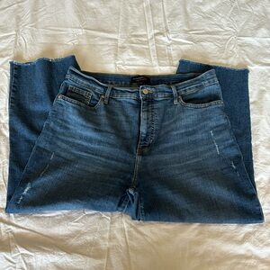 Banana Republic curvy straight cropped jeans